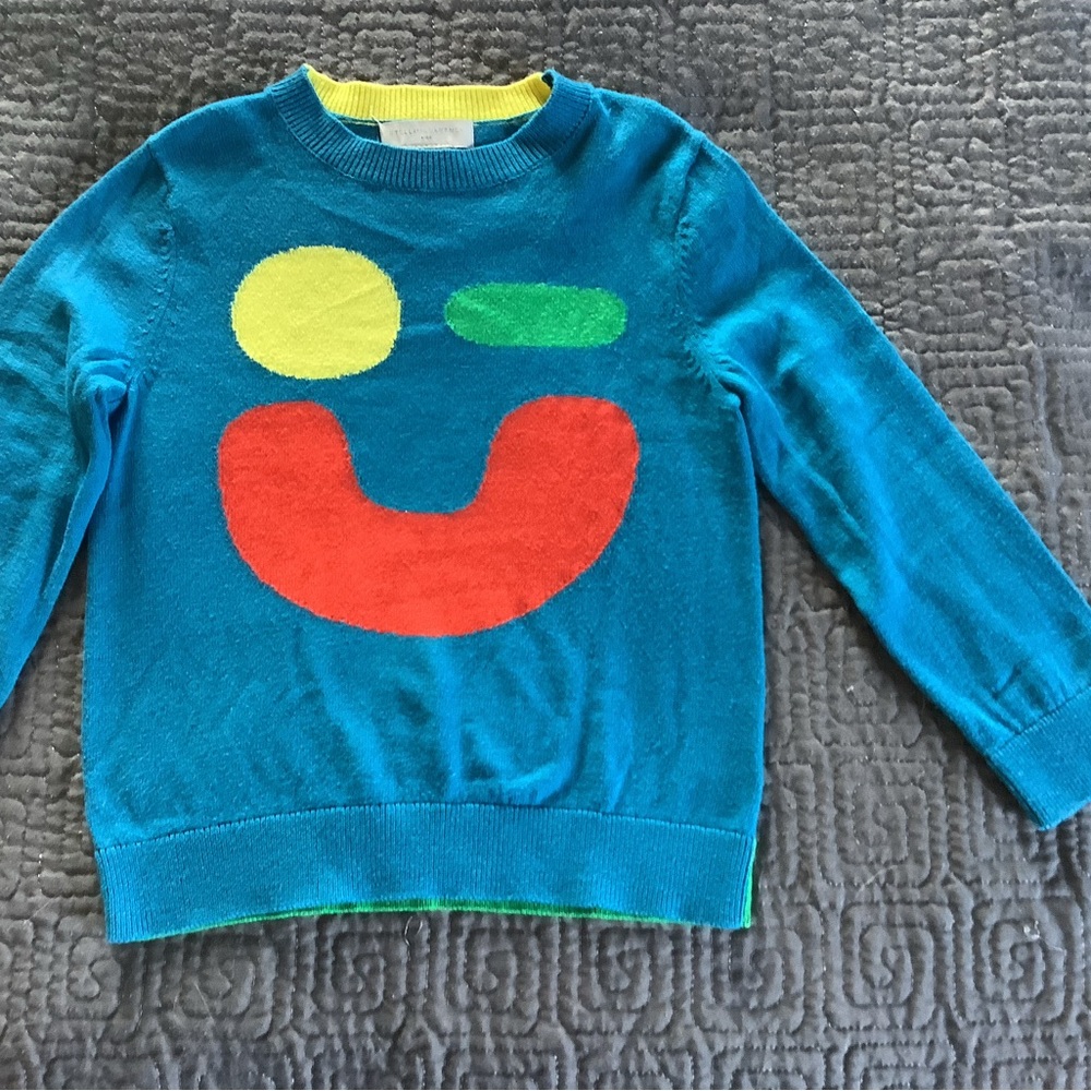 Stella McCartney Blue Graphic Kids Sweater